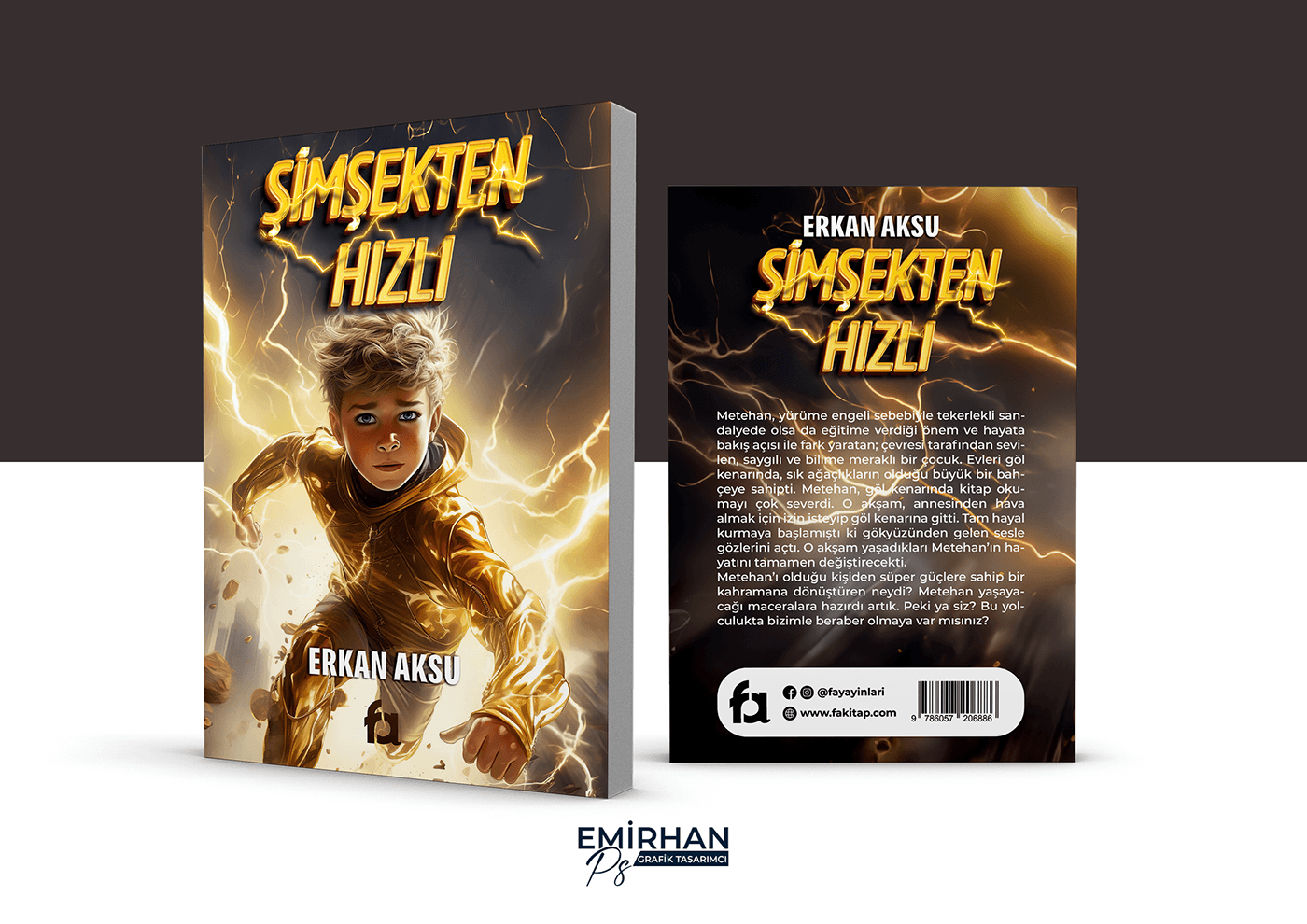 Erkan Aksu - Şimşekten Hızlı | Book Cover Design