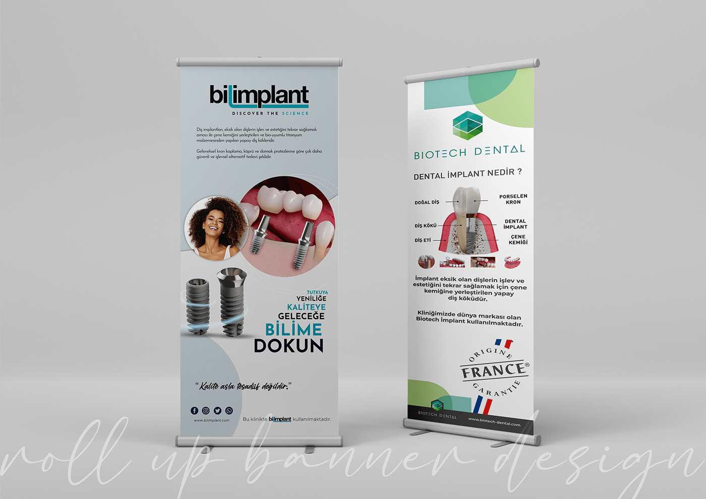 Biotech Dental | Roll Up Banner Design