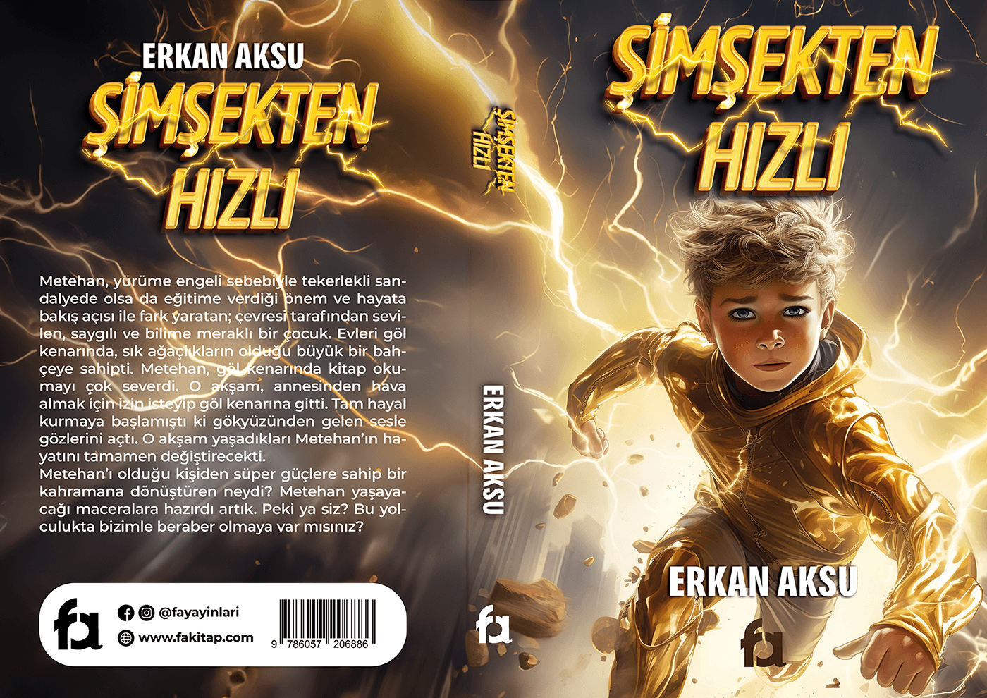 Erkan Aksu - Şimşekten Hızlı | Book Cover Design — görsel 1