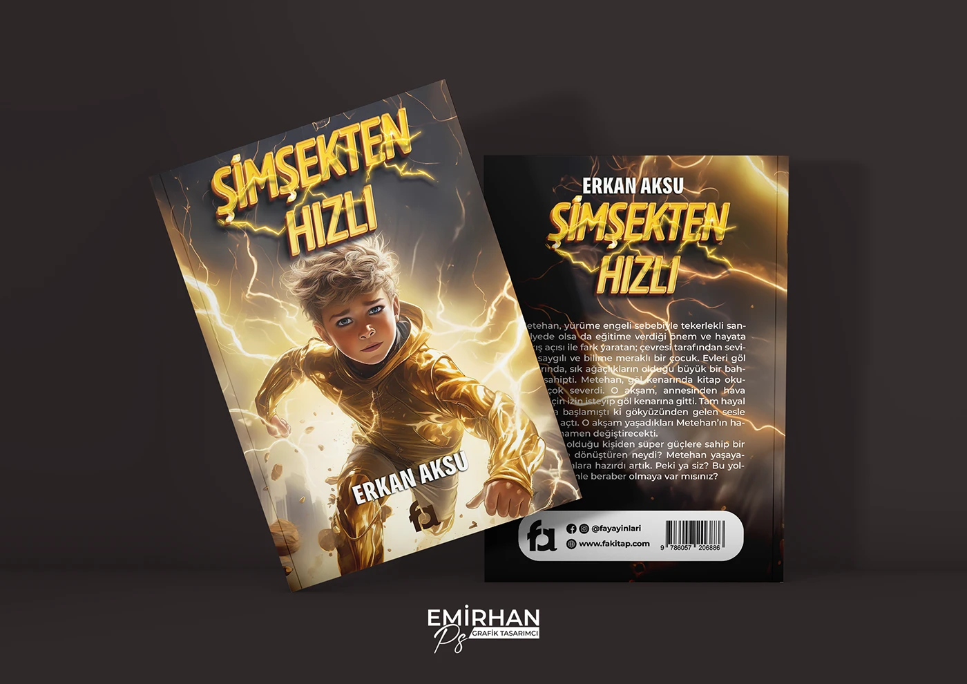 Erkan Aksu - Şimşekten Hızlı | Book Cover Design — görsel 2