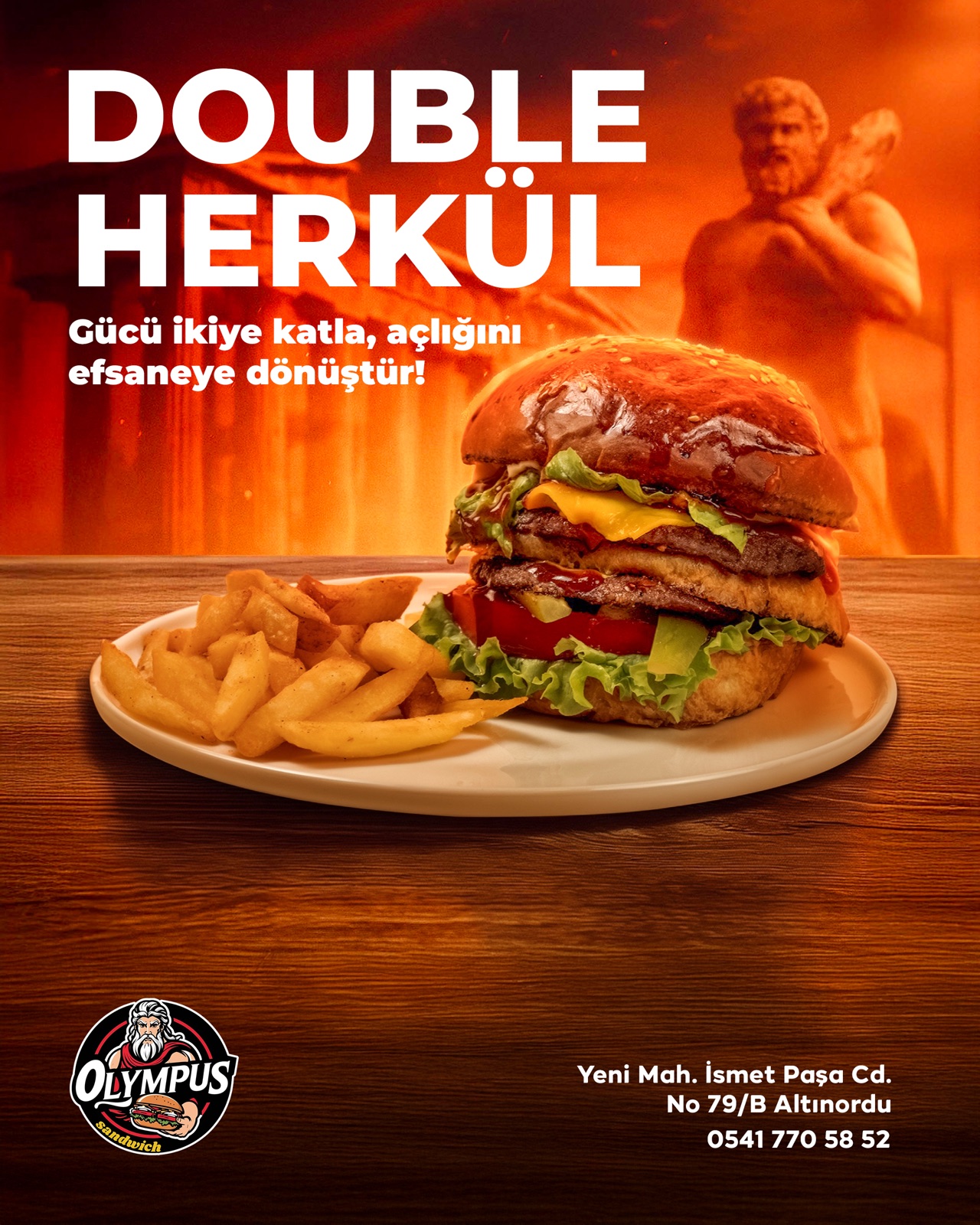 Sosyal Medya Tasarımı | Burger ve Fast Food Reklam Görselleri — görsel 2