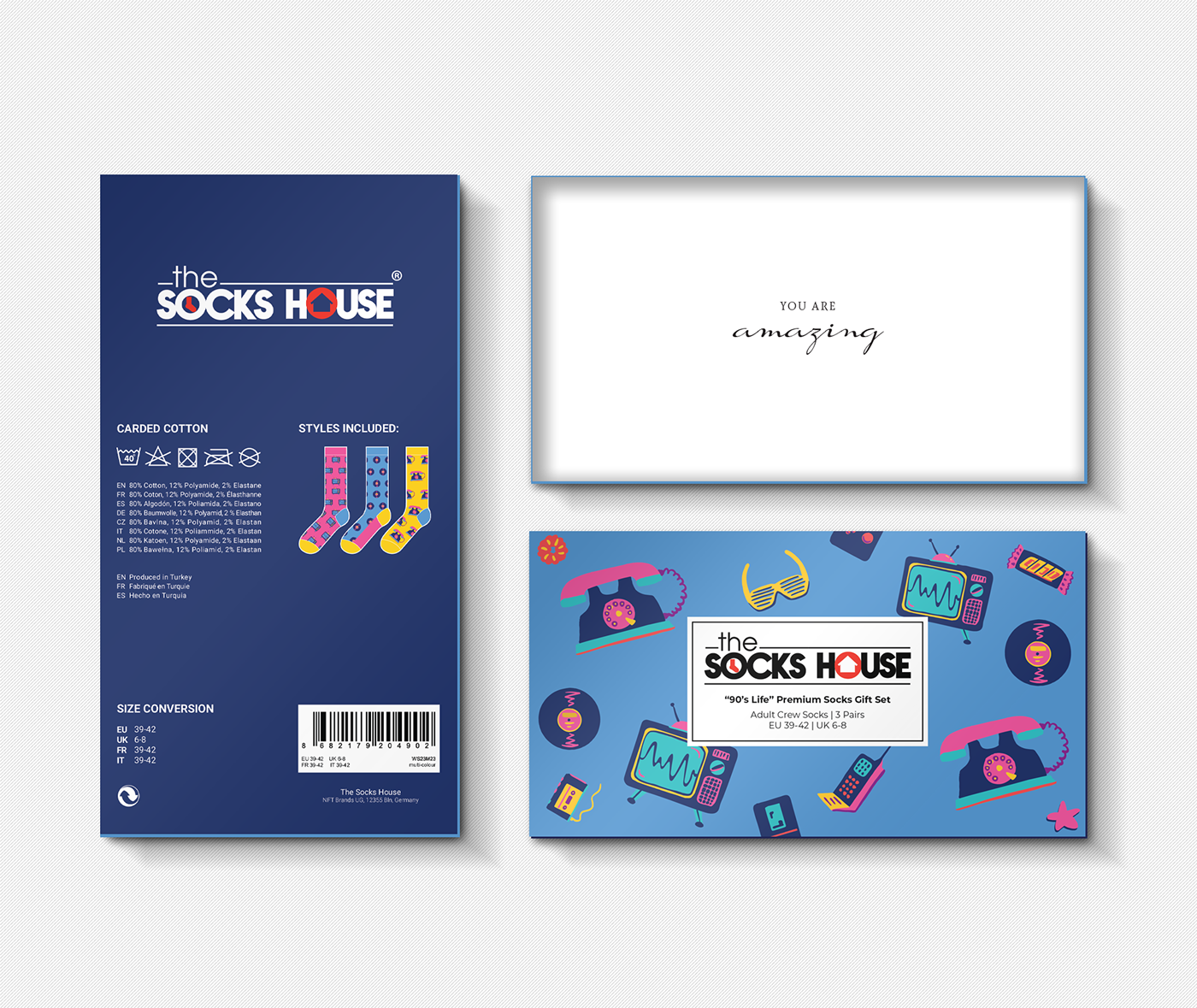Socks Box Design For The Socks House GmbH